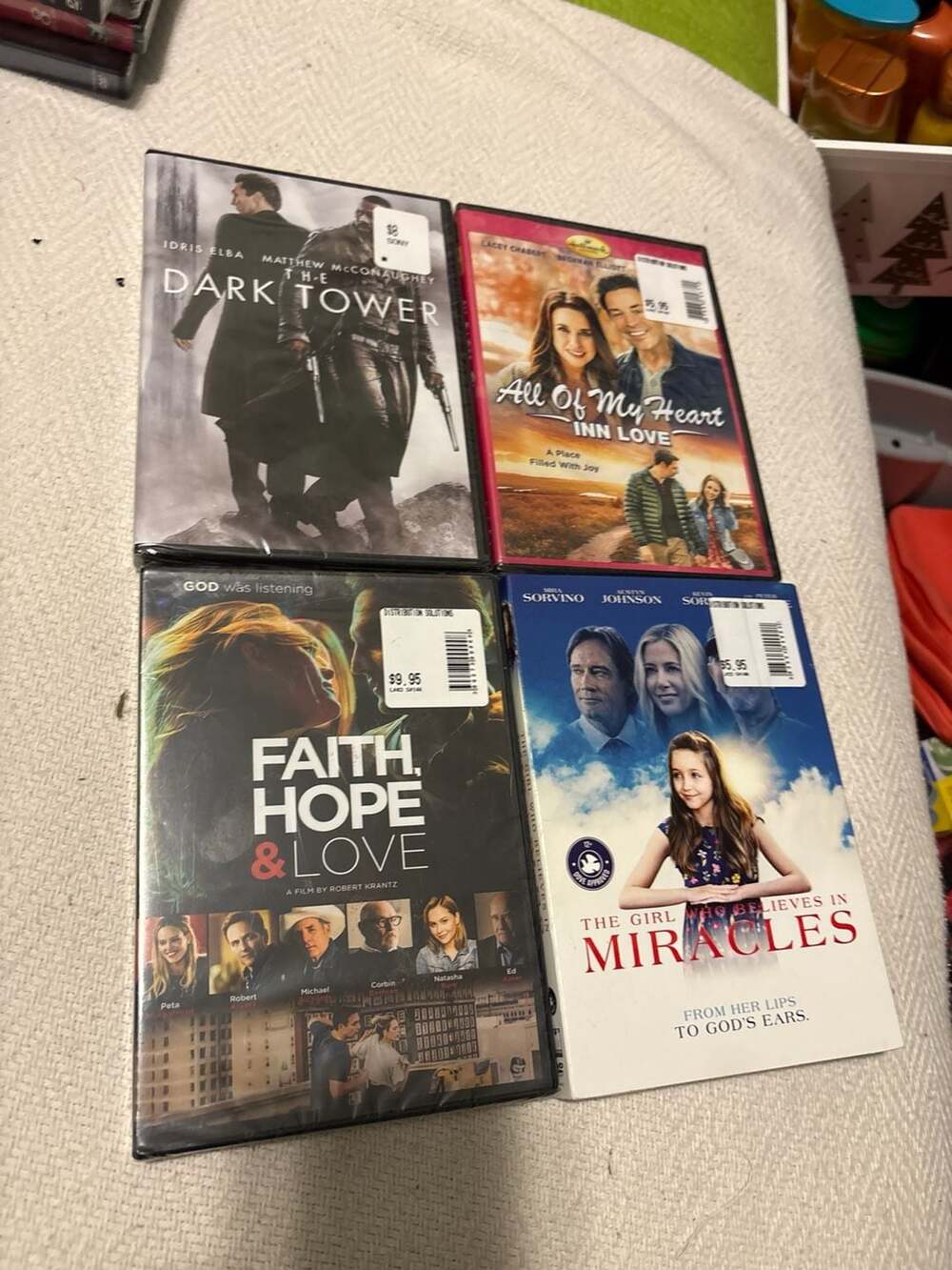 Sealed DVDThe Dark Tower,All Of My Heart Inn Love,Faith HopeLove,TheGirl Who Bel